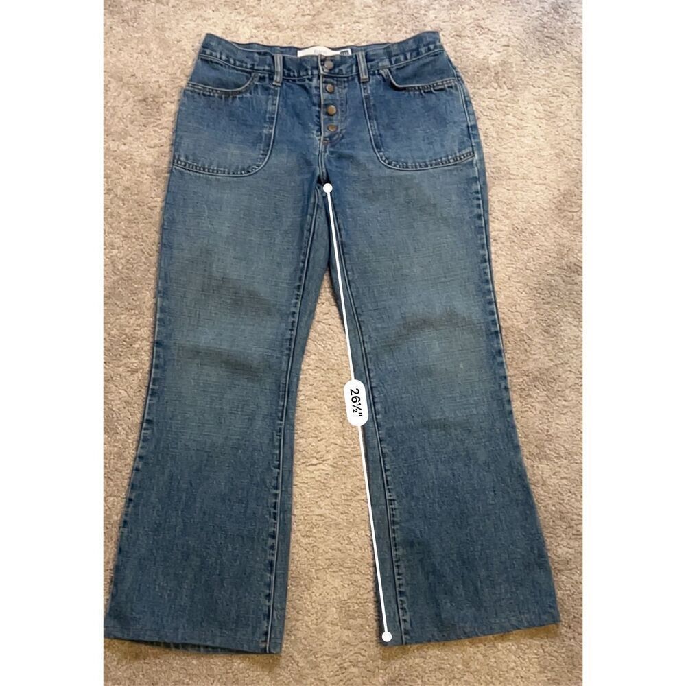 Women’s GAP Flare 100% Cotton Medium Wash Jeans 10 - Picture 6 of 10